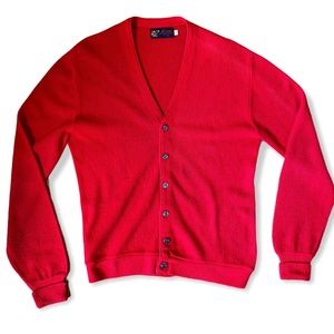 Jersild Vintage Red Cardigan Sweater Medium